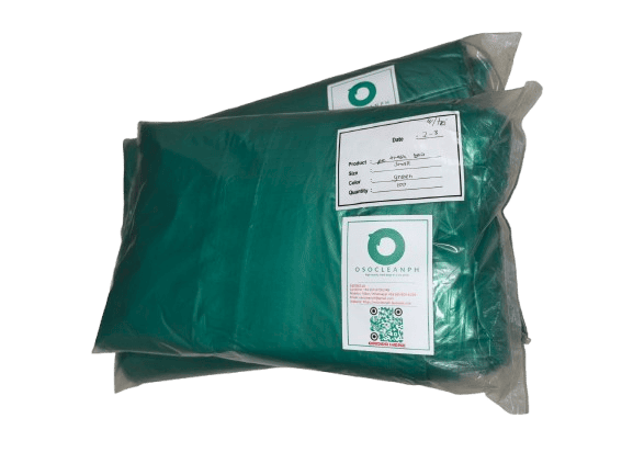 Black sheeted biodegradable trash bag (with tie), eco-friendly, durable, Metro Manila
