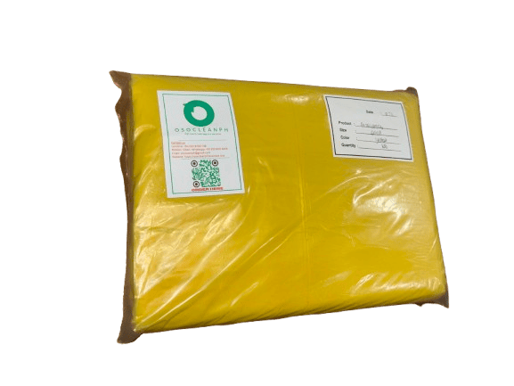 Black sheeted biodegradable trash bag (no tie), eco-friendly, durable, Metro Manila